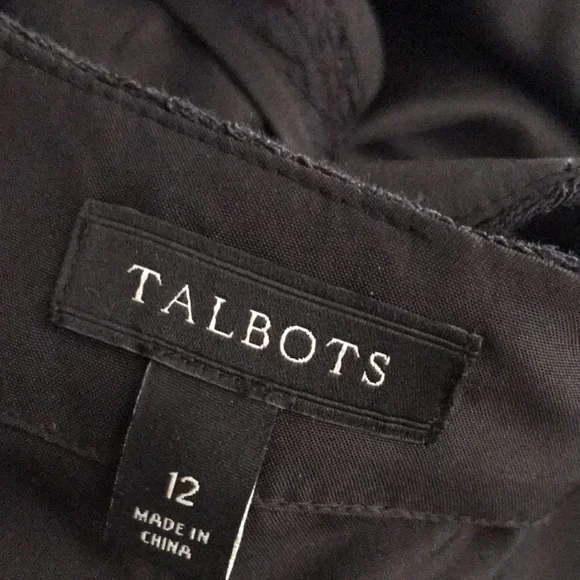 Talbots Black Lace Midi Dress 12 - Picture 7 of 8